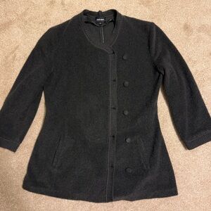 Giorgio Armani Borgonuovo 21 Women's Button-Up Jacket in Dark Grey